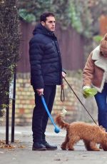 KELLY BROOK and Jeremy Parisi Out with Their Dog in Primrose Hill 11/29/2020