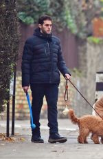 KELLY BROOK and Jeremy Parisi Out with Their Dog in Primrose Hill 11/29/2020