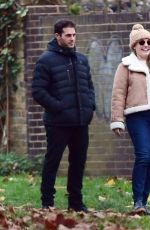 KELLY BROOK and Jeremy Parisi Out with Their Dog in Primrose Hill 11/29/2020