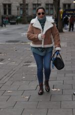 KELLY BROOK Arrives at Heart Radio in London 11/02/2020
