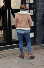 KELLY BROOK Arrives at Heart Radio in London 11/02/2020