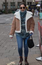 KELLY BROOK Arrives at Heart Radio in London 11/02/2020