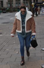 KELLY BROOK Arrives at Heart Radio in London 11/02/2020