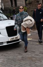 KELLY BROOK Arrives at Heart Radio in London 11/02/2020