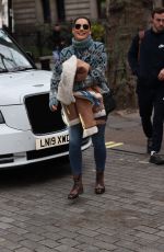 KELLY BROOK Arrives at Heart Radio in London 11/02/2020