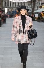 KELLY BROOK Arrives at Heart Radio in London 12/07/2020