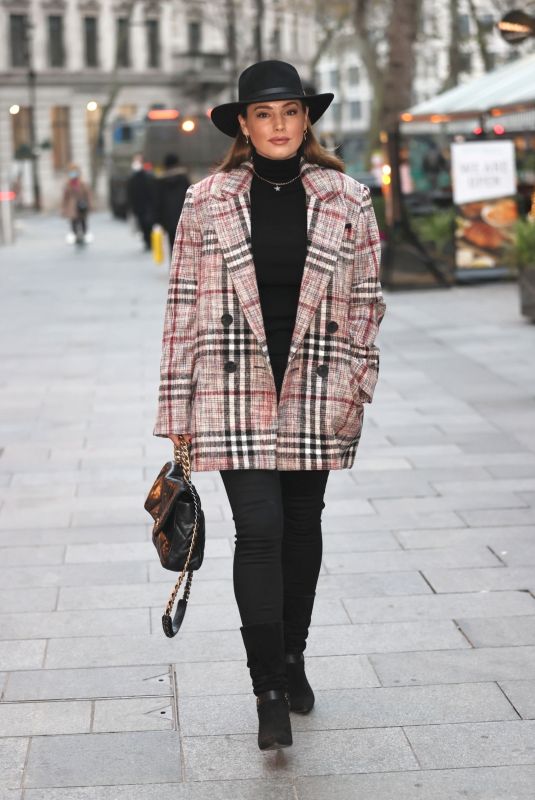 KELLY BROOK Arrives at Heart Radio in London 12/07/2020