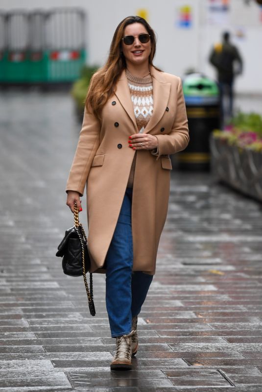 KELLY BROOK Arrives at Heart Radio in London 12/21/2020