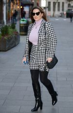 KELLY BROOK Arrives at Heart Radio Studios in London 12/01/2020