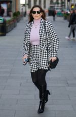 KELLY BROOK Arrives at Heart Radio Studios in London 12/01/2020