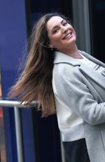 KELLY BROOK in a Denim Skirt Arrives at Heart Radio in London 11/30/2020