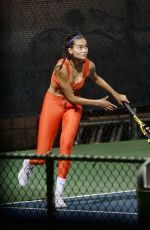 KELLY GALE Playing Tennis in Los Angeles 12/06/2020
