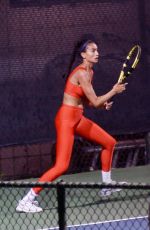 KELLY GALE Playing Tennis in Los Angeles 12/06/2020