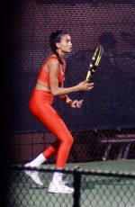 KELLY GALE Playing Tennis in Los Angeles 12/06/2020