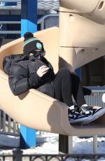 KHLOE KARDASHIAN at a Park in Boston 12/23/2020