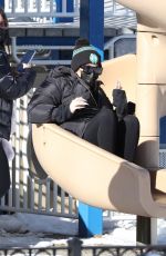 KHLOE KARDASHIAN at a Park in Boston 12/23/2020