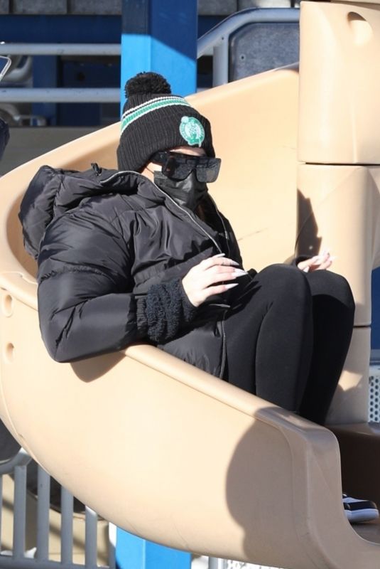 KHLOE KARDASHIAN at a Park in Boston 12/23/2020