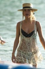 KIBERLEY GARNER in Bikini on the Beach in Barbados 12/18/2020