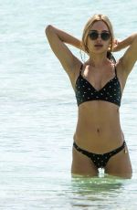 KIBERLEY GARNER in Bikini on the Beach in Barbados 12/18/2020