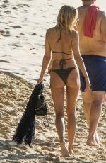 KIMBERLEY GARNER in a Black Bikini at a Beach in Barbados 12/20/2020