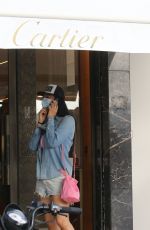 KIMORA LEE SIMMONS Out Shopping at Cartier in St. Barth 12/28/2020