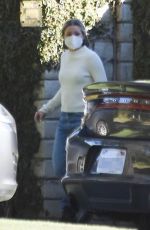 KRISTEN BELL Outside Her Home in Los Feliz 12/19/2020