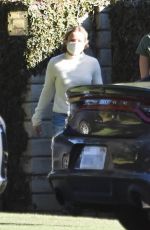 KRISTEN BELL Outside Her Home in Los Feliz 12/19/2020