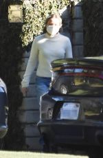 KRISTEN BELL Outside Her Home in Los Feliz 12/19/2020