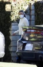 KRISTEN BELL Outside Her Home in Los Feliz 12/19/2020