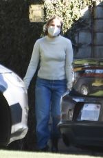 KRISTEN BELL Outside Her Home in Los Feliz 12/19/2020