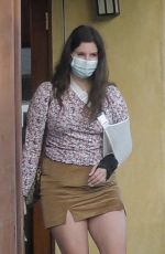 LANA DEL REY Leaves Il Tramezzino in Studio City 12/27/2020