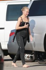 LARA BINGLE in Wetsuit Surfing in Malibu 12/03/2020