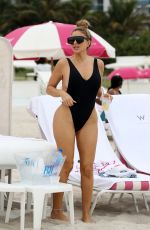 LARSA PIPPEN and MICHELLE POOCH in Swimsuits at a Beach in Miami 12/06/2020