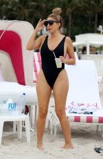 LARSA PIPPEN and MICHELLE POOCH in Swimsuits at a Beach in Miami 12/06/2020