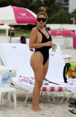 LARSA PIPPEN and MICHELLE POOCH in Swimsuits at a Beach in Miami 12/06/2020
