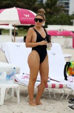 LARSA PIPPEN and MICHELLE POOCH in Swimsuits at a Beach in Miami 12/06/2020