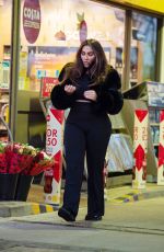 LAUREN GOODGER Leaves a Gas Station in Chigwell 12/27/2020