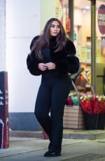 LAUREN GOODGER Leaves a Gas Station in Chigwell 12/27/2020