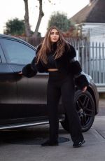 LAUREN GOODGER Leaves a Gas Station in Chigwell 12/27/2020