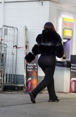 LAUREN GOODGER Leaves a Gas Station in Chigwell 12/27/2020
