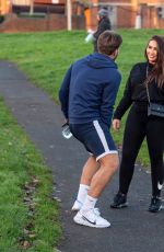 LAUREN GOODGER Out for a Walk at a Park in Chigwell 12/26/2020