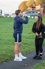 LAUREN GOODGER Out for a Walk at a Park in Chigwell 12/26/2020