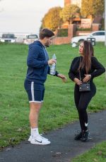 LAUREN GOODGER Out for a Walk at a Park in Chigwell 12/26/2020