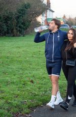 LAUREN GOODGER Out for a Walk at a Park in Chigwell 12/26/2020