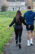 LAUREN GOODGER Out for a Walk at a Park in Chigwell 12/26/2020