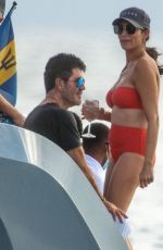 LAUREN SILVERMAN in a Red Bikini at a Yacht in Barbados 11/26/2020