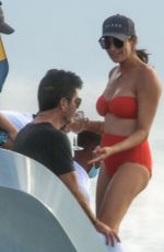LAUREN SILVERMAN in a Red Bikini at a Yacht in Barbados 11/26/2020