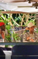 LAUREN SILVERMAN, SINITTA and Simon Cowell Out for Dinner in Barbados 12/27/2020