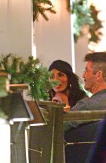 LAUREN SILVERMAN, SINITTA and Simon Cowell Out for Dinner in Barbados 12/27/2020