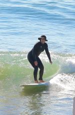 LEIGHTON MEESTER in Wetsuit Surfing in Malibu 12/15/2020